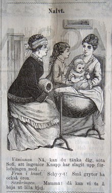 Naivt. Bildskämt i Söndags-Nisse – Illustreradt Veckoblad för Skämt, Humor och Satir, nr 48, den 1 december 1878