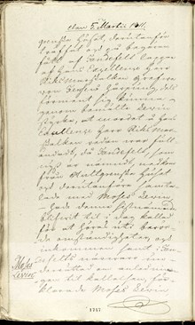 Moses Levin vittnar mot Tandefeldt efter mordet på Axel von Fersen 1810