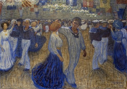 Eugène Janssons målning matrosbal